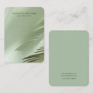 Sage Grönt Handflatan Shadow Jewel Card Visitkort