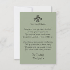 Sage Grönt Heartfilt Gratitude Family Tack