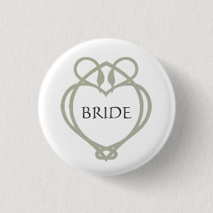 Sage Grönt Irish Celtic Svan Bride Knapp