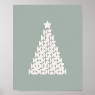 Sage Grönt Julgran Poster