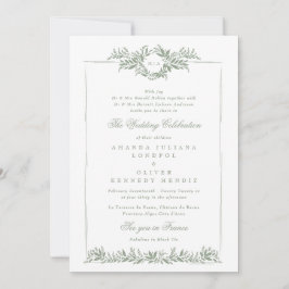 Sage grönt klassisk läafy, vattenutandningstest ra inbjudningar