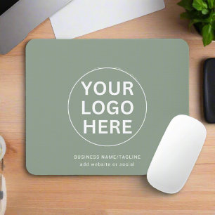 Sage Grönt Logotyp l Professionell Branded Busines Musmatta
