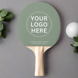Sage Grönt Logotyp & text l PR Branded Pingisracket
