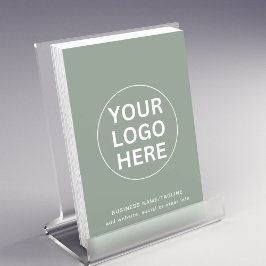 Sage Grönt Logotyp & text l Professionell Business Flygblad