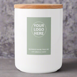 Sage Grönt Logotyp & text l Promotive Business Mat Etikett