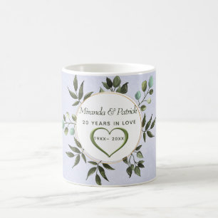 Sage Grönt Löv Kaffemugg