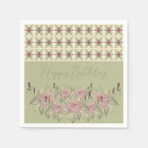 Sage Grönt med Creamy White och Ro