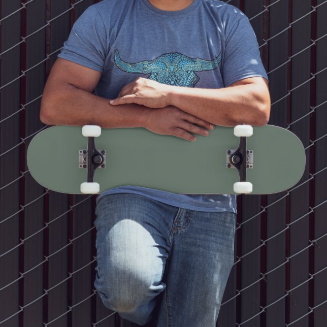 Sage-Grönt Mini Skateboard Bräda 18,5 Cm (Utomhus 3)