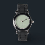 Sage Grönt Minimalist Modern Monogram-Elegant Armbandsur<br><div class="desc">Vi presenterar vår minimalistiska Modern Monogram Elegant Collection för Sage-Grönten: Öka din estetik med en sofistikerad och tidlös elegans. Vår samling visar minimalistiska mönster i en stillastående grönt, kompletterad med raffinerade monogram som är skräddarsydda efter ditt personliga stil. Från polerat kontorsmaterial till mångsidiga tillbehör är varje biet i vår samling...</div>
