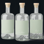 Sage Grönt Minimalist Modern Monogram-Elegant Spritflaskor Etikett<br><div class="desc">Vi presenterar vår minimalistiska Modern Monogram Elegant Collection för Sage-Grönten: Öka din estetik med en sofistikerad och tidlös elegans. Vår samling visar minimalistiska mönster i en stillastående grönt, kompletterad med raffinerade monogram som är skräddarsydda efter ditt personliga stil. Från polerat kontorsmaterial till mångsidiga tillbehör är varje biet i vår samling...</div>