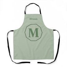 Sage Grönt minimalistic monogram namn personlig