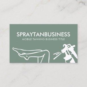 Sage Grönt Modern Body Tan Spray Visitkort