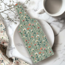 Sage Grönt Modern Boho WildBlomskärningspunkt