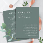 Sage Grönt Modern Typografi - allt på en Bröllop Inbjudningar<br><div class="desc">Skicka Grönt Modern typografi allt i ett enkelt bröllop. Fira din speciella dag med den här eleganten och ett vackert bröllopskort för att passa ditt speciella tillfälle. Alla texterna är i förväg ordnade så att du enkelt och snabbt kan anpassa dig med dina egna detaljer. Om du behöver anpassa eller...</div>