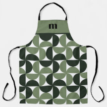 Sage Grönt Monogram Mönster