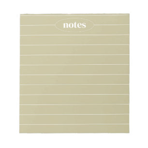 Sage Grönt Notes Sleek & Modern Stationery Anteckningsblock