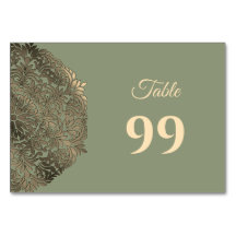 Sage Grönt och Guld Bröllop Elegant Luxury