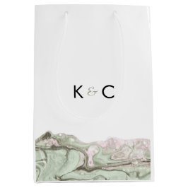 Sage Grönt och  Rosa - minimalistisk marmor