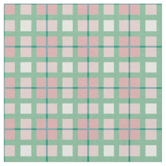 Sage grönt och rosa tartan cell mönster skotsk tyg