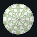 Sage Grönt och vit Darttavla<br><div class="desc">Sage Grönt and White Dart Board</div>