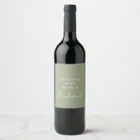 Sage grönt Pairs well with a bridesmaid