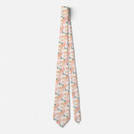 Sage Grönt Peony Blommönster Bröllop Neck Tie Slips