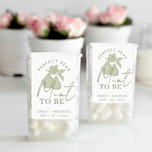 Sage Grönt Perfekt Pear "Mint to be" Wedfavorit Adressetikett