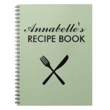 Sage Grönt Personal Family Rececipe Cookbook