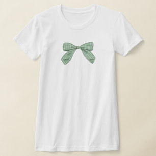 Sage Grönt Play Bow Elegant Baby Shower Mamma T Shirt