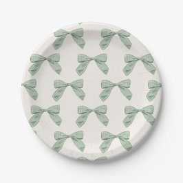 Sage Grönt Play Bow Elegant Boy Shower