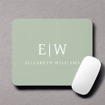 Sage Grönt Professionell enkel Monogram-minimalist Musmatta<br><div class="desc">Vi presenterar vår Professionell för Elegant Enkel monogram Minimalistisk insamling: Öka stil med tidlös sofistikering och underskattad elegans. Den här samlingen är utformad med stor noggrannhet och innehåller minimalistiska utformningar som är anpassade till din personlig monogram. Varje biet utstrålar professionalism och förfining, perfekt för att skapar ett varaktigt intryck i...</div>