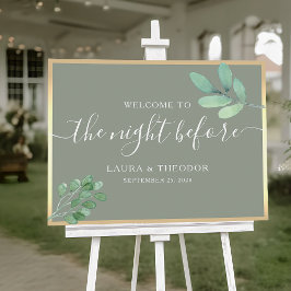 Sage Grönt Rehearsal Dinner Poster