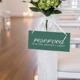 Sage Grönt Reserved Bröllop Ceremony Ordförande