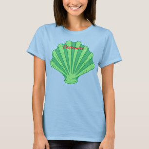 Sage Grönt Scallop Snäcka Thunder_Cove T Shirt