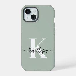 Sage Grönt Script Monogram