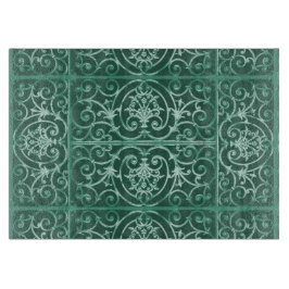 Sage grönt scrollwork mönster