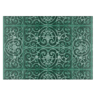 Sage grönt scrollwork mönster