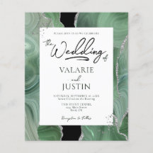 Sage Grönt Silver Agate Budget Bröllop Allt på en 