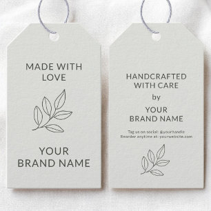 Sage Grönt Small Business Branding Märkres Presentetikett