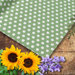 Sage Grönt Small Polka dots Presentpapper<br><div class="desc">Sage Grönt Liten Polka dots-figurering Papper</div>