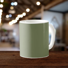Sage Grönt Solid Färg Kaffemugg