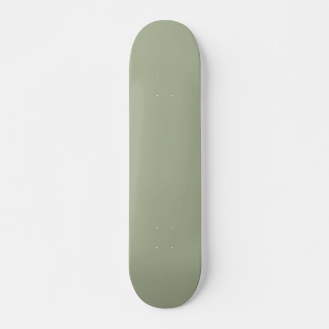 Sage Grönt Solid Färg Mini Skateboard Bräda 18,5 Cm (Framsida)