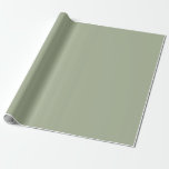 Sage Grönt Solid Färg Presentpapper<br><div class="desc">Sage Grönt Solid Färg. En vacker skugga av grönt-grått. Smaklig,  rik,  god neutralt. Arbetar också underbart för jul och helgdagar.</div>