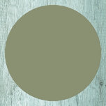 Sage Grönt Solid Färg Underlägg Papper Rund<br><div class="desc">Sage Grönt Solid Färg. En förfinad modern grönt som överlämnar naturlig elegans. I färg fångas kärnan i en skuggad skog golv. Perfekt till dem som söker en lugn. Denna sofistikerade nyans blandas sömlöst i både modern och klassisk estetik. Förstå den underskattade skönheten hos denna serenskugga.</div>