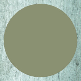 Sage Grönt Solid Färg Underlägg Papper Rund