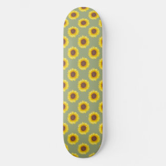 Sage Grönt Solros Mini Skateboard Bräda 18,5 Cm