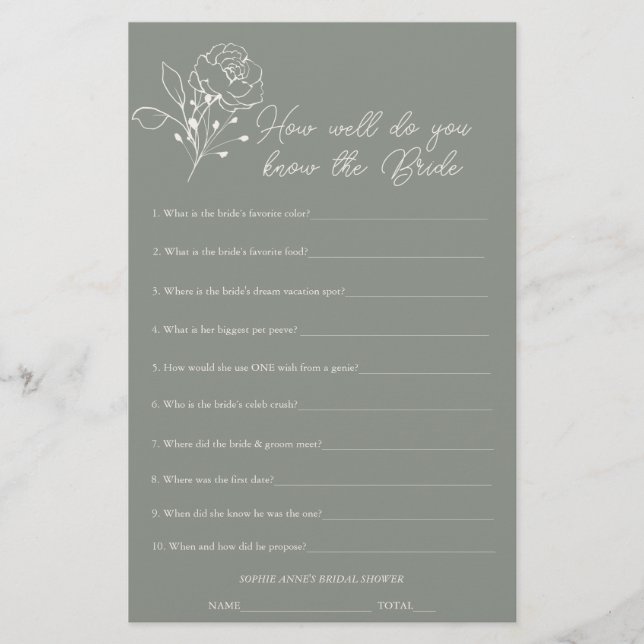 Sage-Grönt som känner till Möhippans spel (Framsida)