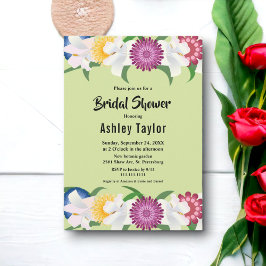 Sage Grönt | Sommar | Möhippa för Blommigt av Eleg Inbjudningar