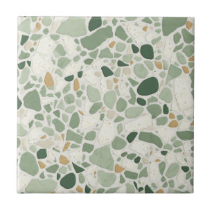 Sage Grönt Terrazzo Effect Kakelplatta