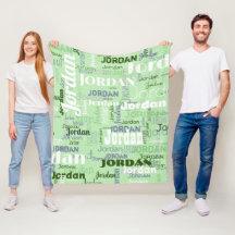 Sage Grönt Upprepande Namn Mönster Modern
